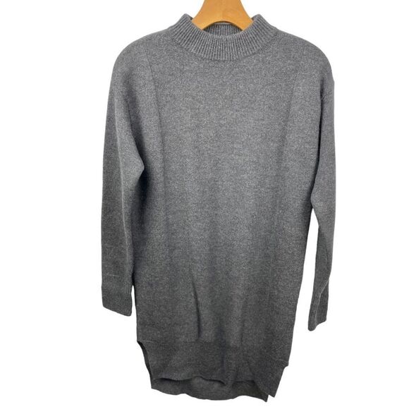dkny Pure 100% Merino Grey Sweater Dress Size XP - Picture 2 of 7